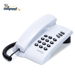 Telefone com fio Pleno Parede ou Mesa com Ajuste de Volume Branco Intelbras